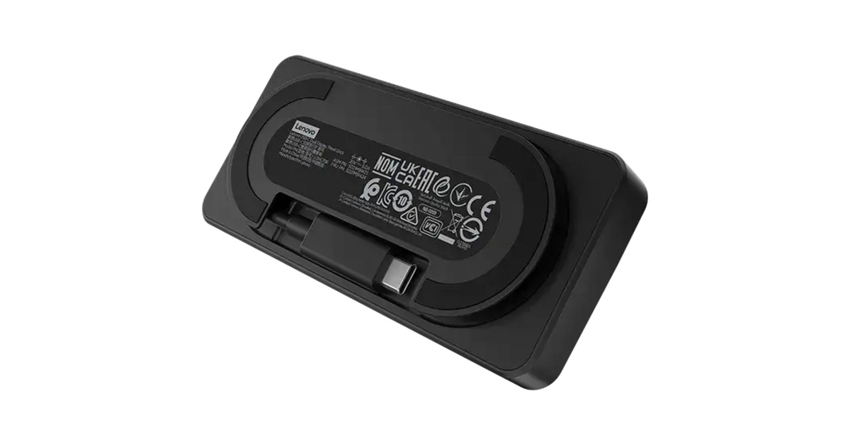 LenovoUSB-C-Travel Dock voor 2 schermen (met adapter) dockingstation  (Zwart)