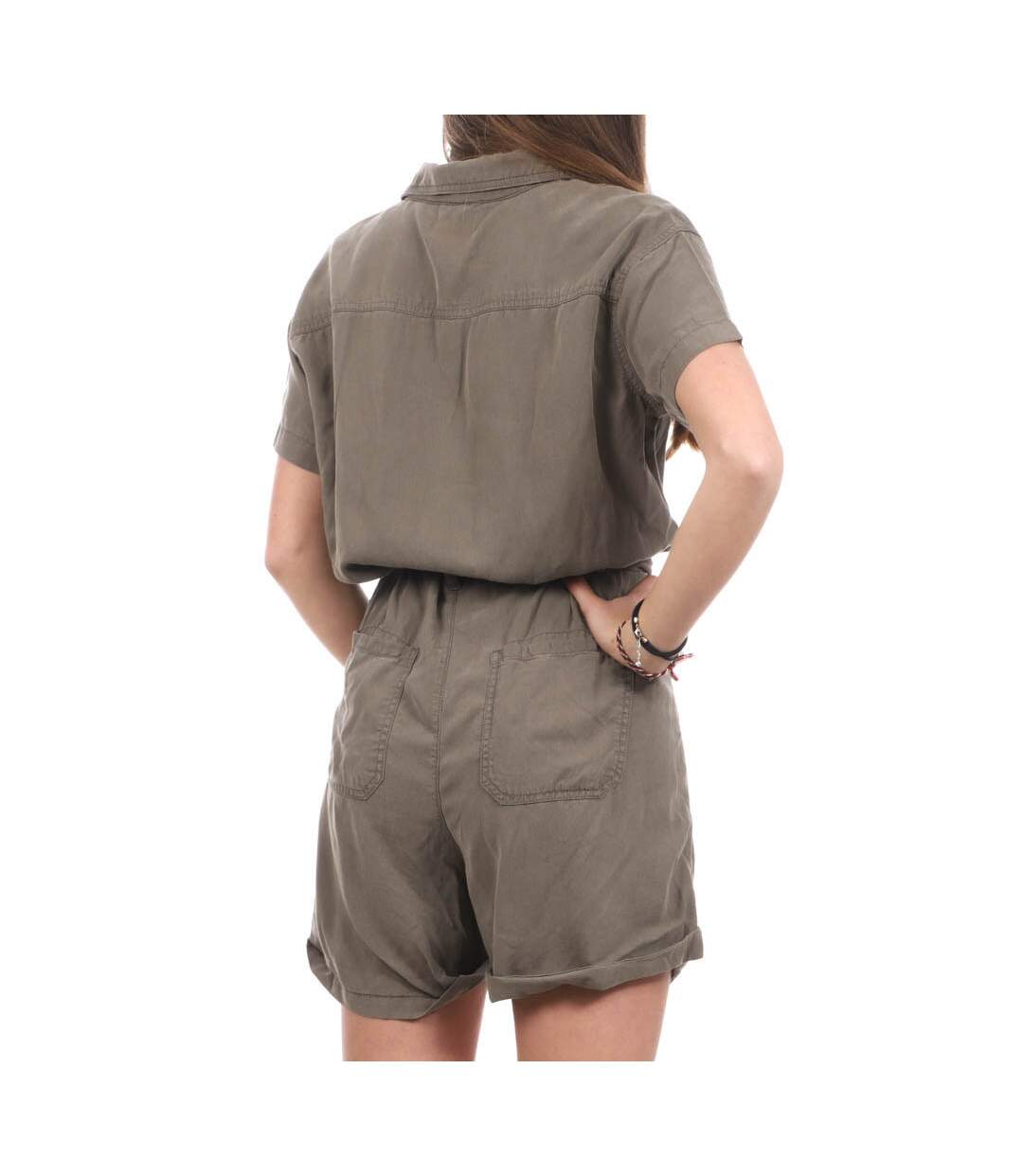 Combishort Kaki Femme Teddy Smith Curly Linlyoc