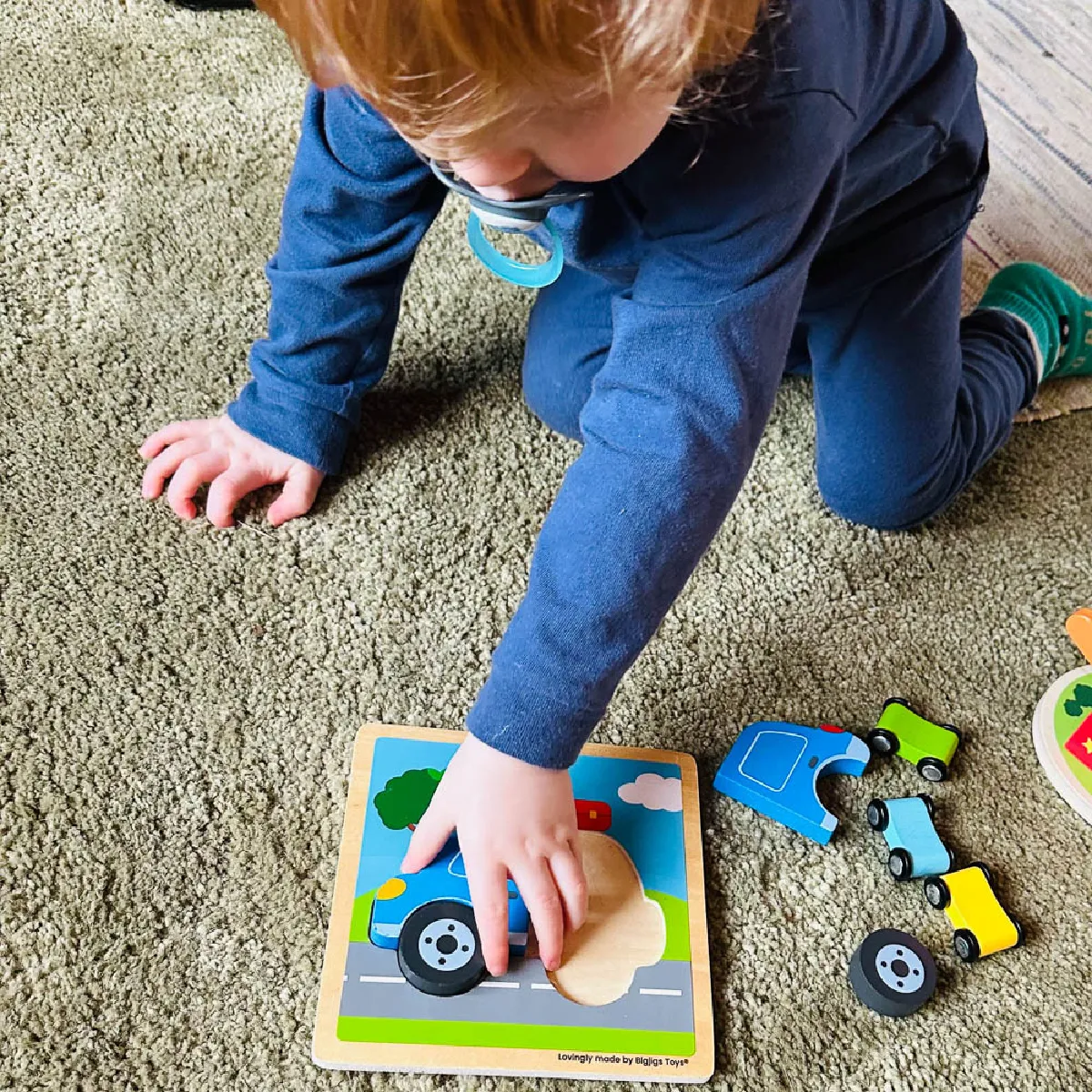 Bigjigs Toys Puzzle à soulever - Voiture