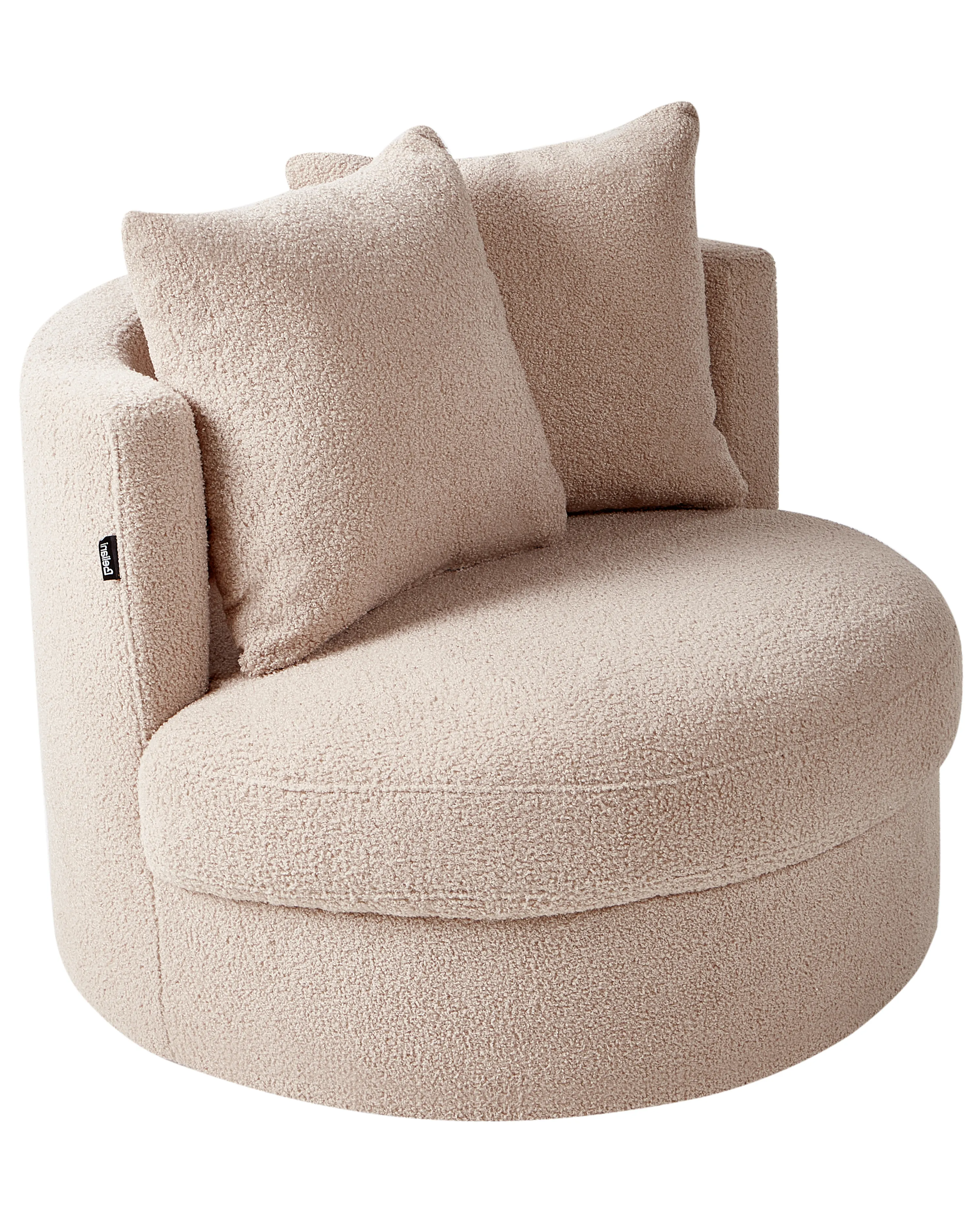 Fauteuil DALBY Bouclé Beige