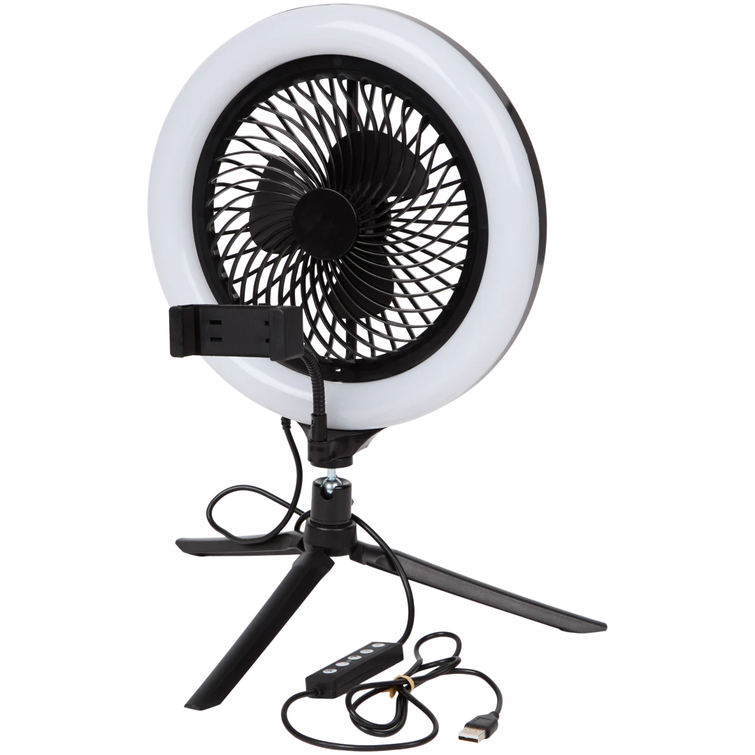 Anneau de selfie avec ventilateur Eurodomest