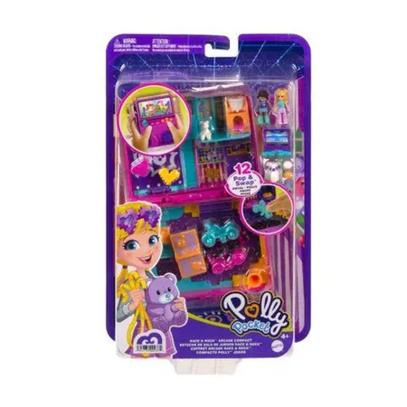Mattel Polly Pocket Spielparadies Schatulle, Set inkl. 2 Figuren & Zubehör