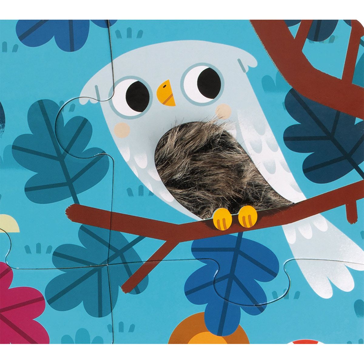 Puzzle tactile 20 pièces les animaux de la forêt