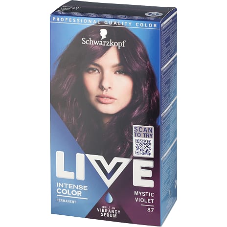 Permanent hårfarve 87 Mystic Violet m. serum