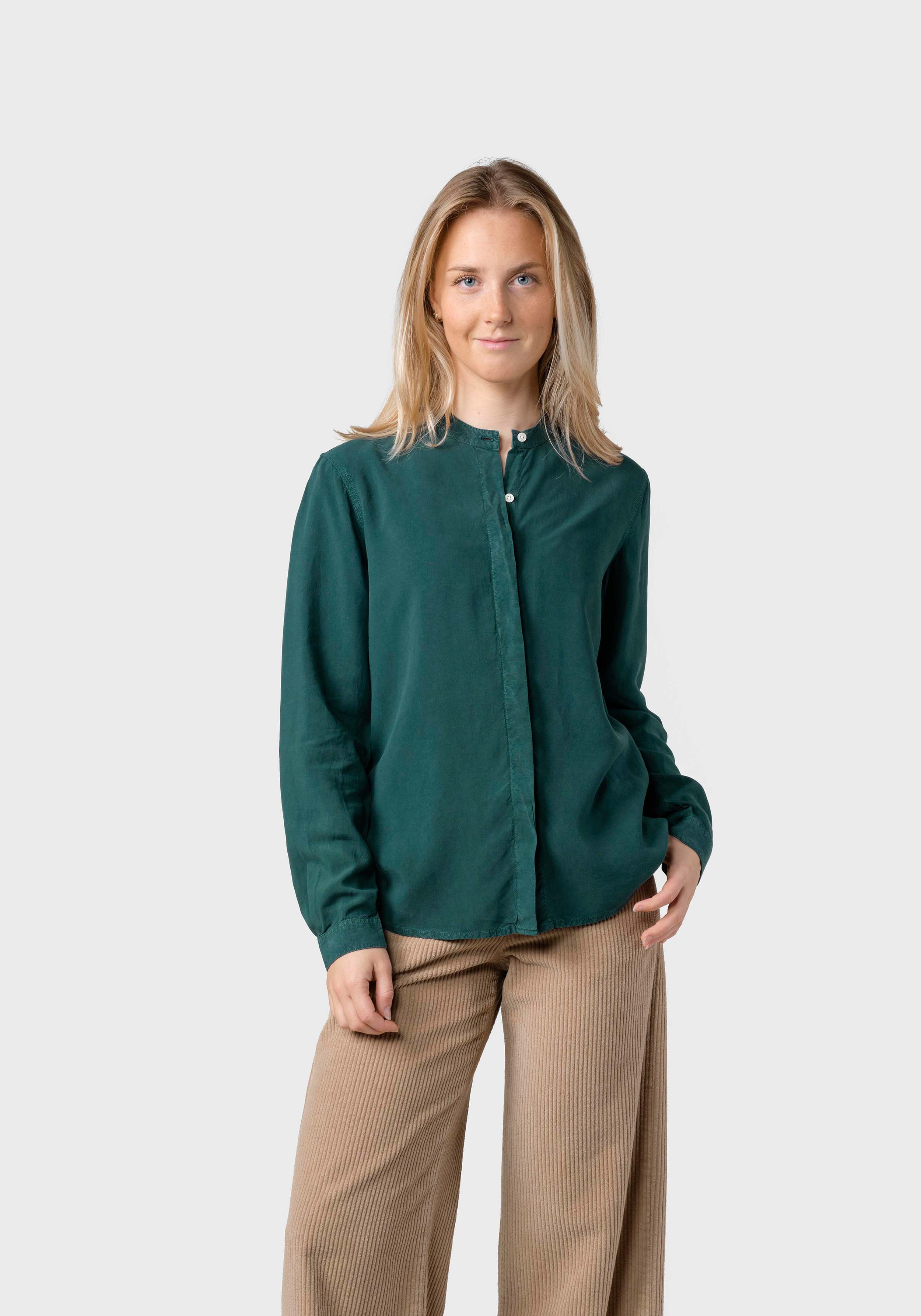 Klitmøller Collective Bluse Simone Moss Green