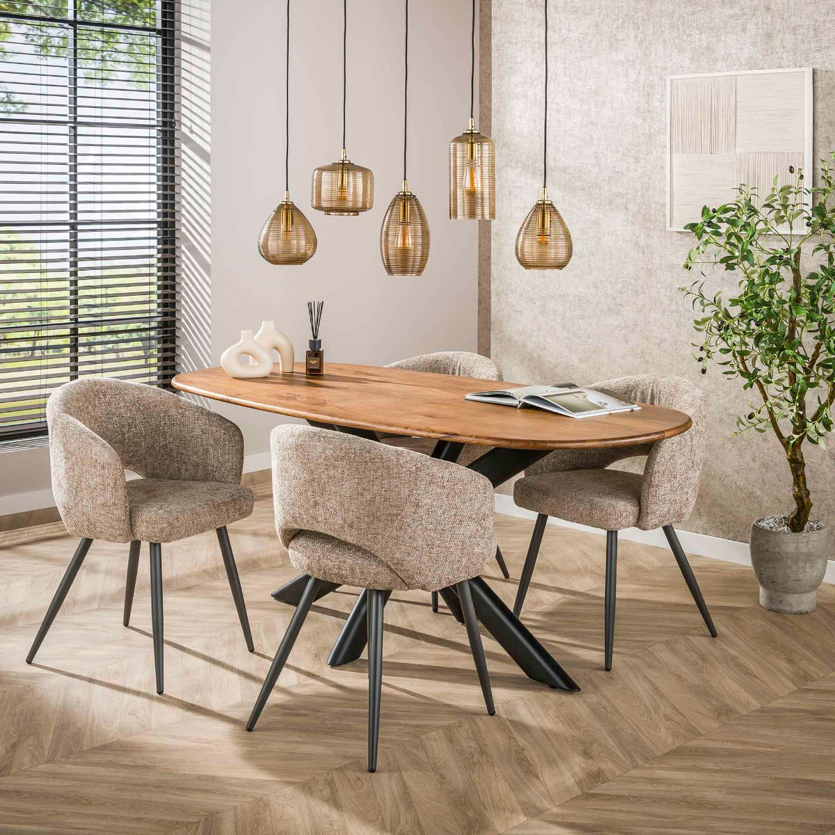 AnLi Style Hanglamp Stripe Horizontal 5L