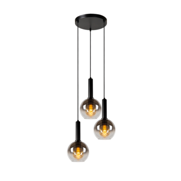 Lucide hanglamp Marius 3x40W zwart