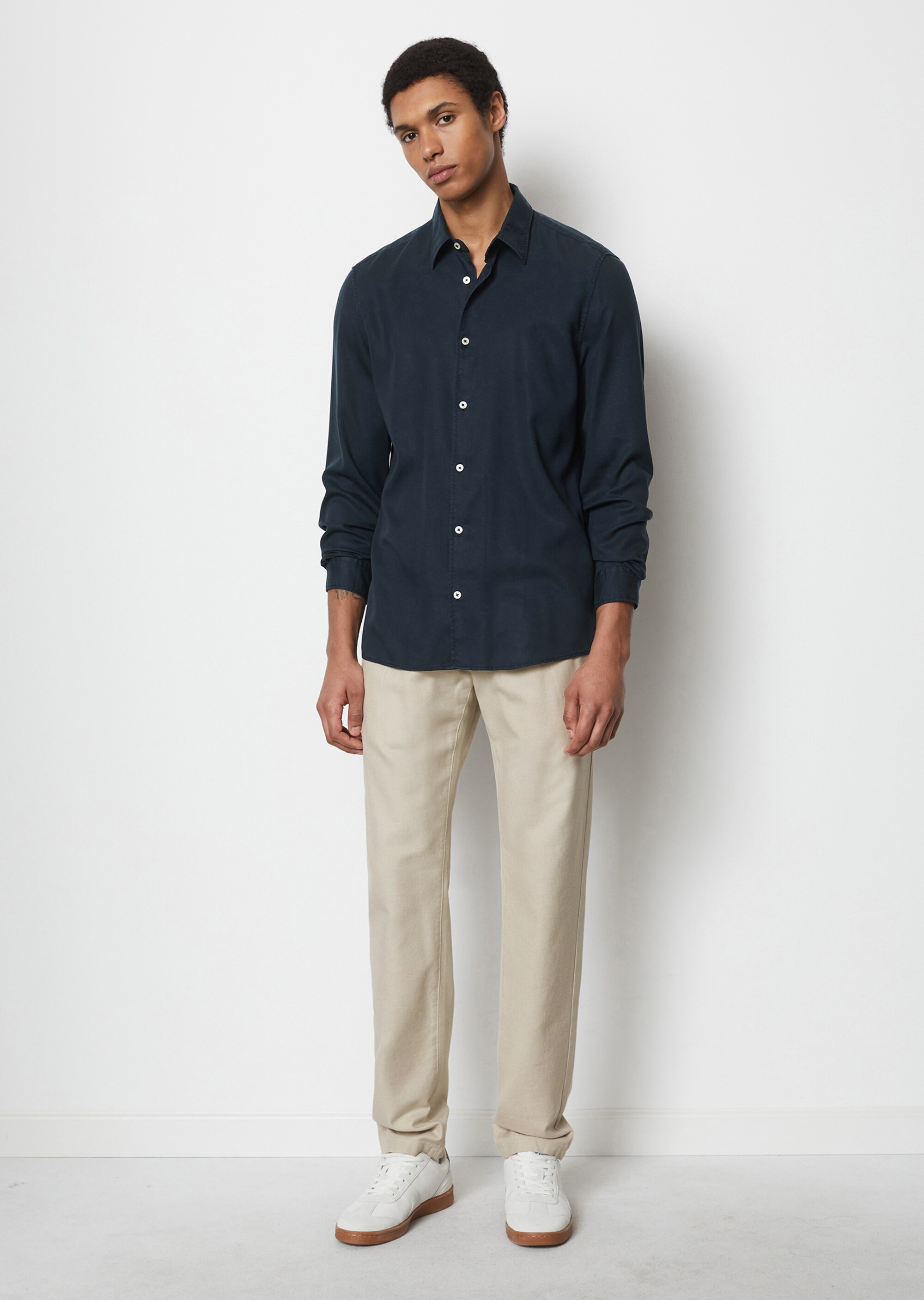 Hemd regular aus softem TENCEL™ Lyocell