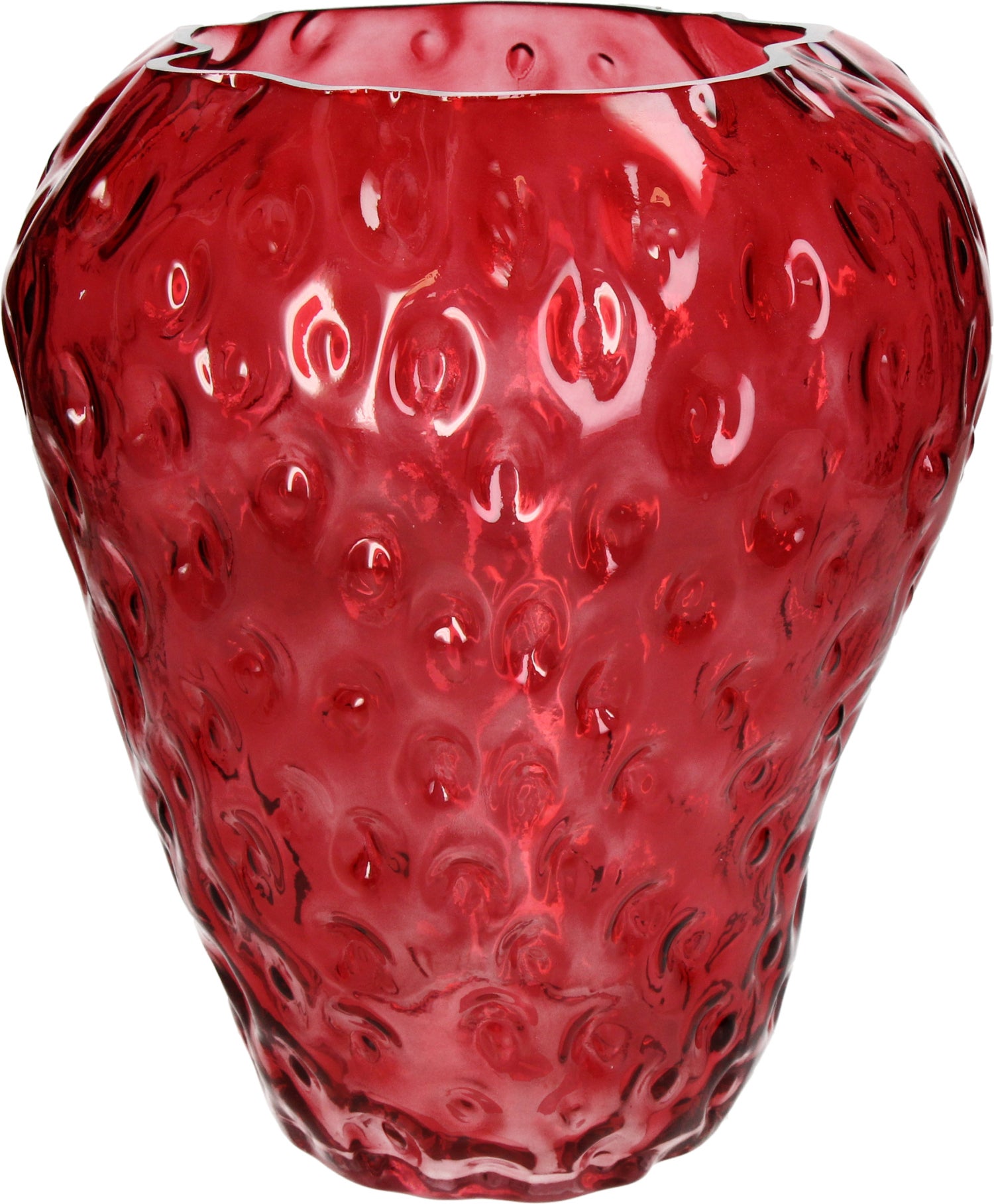 Vaas Aardbei rood D 21,5 H 26 cm