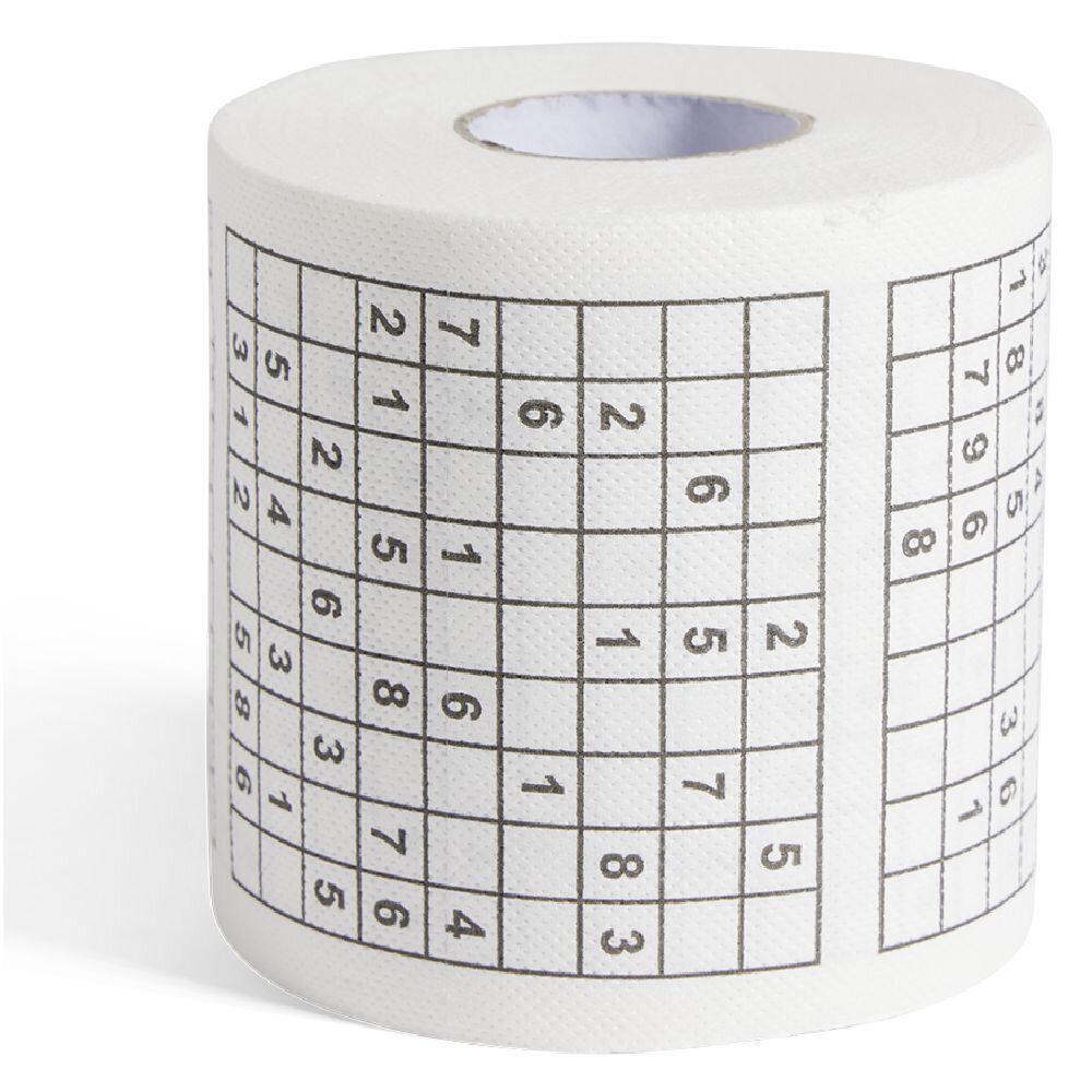Papier toilette Sudoku Ø8cm