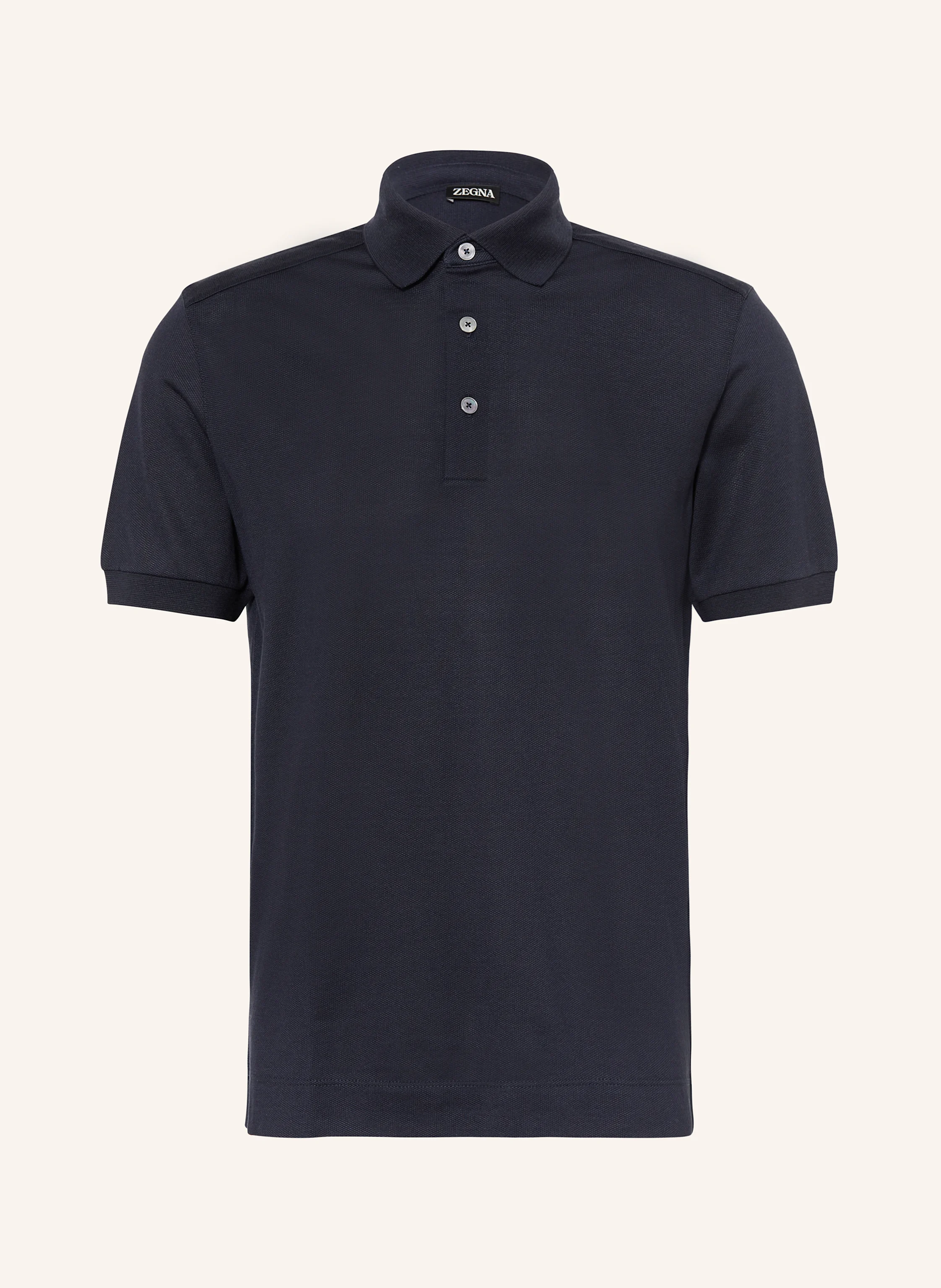 ZEGNA Jersey-Poloshirt mit Seide