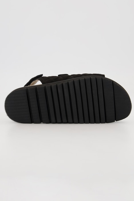 Leder-Sandalen, Trekking-Optik, Klettriegel, Weite H