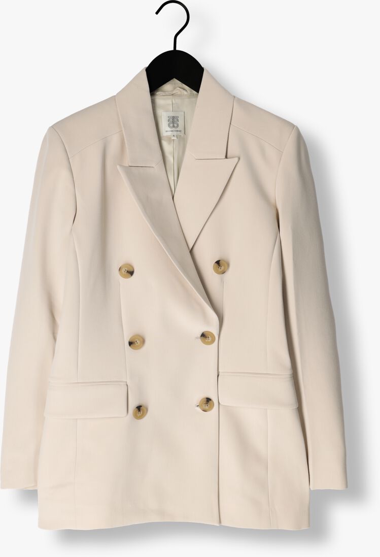 SECOND FEMALE beige second female blazer evie fitted blazer