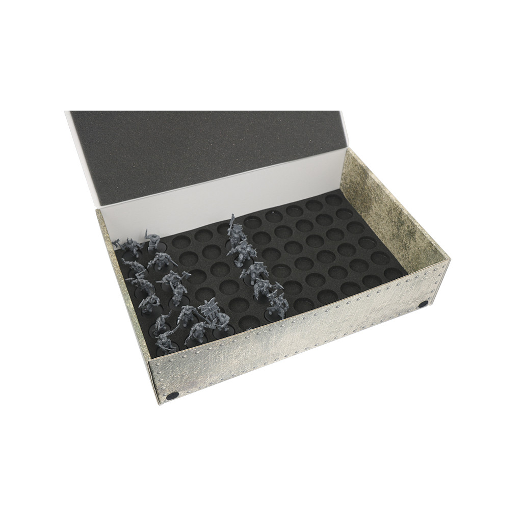 Rangement Safe & Sound - Mousse pour 35 Figurines Debout (Socles 32mm)