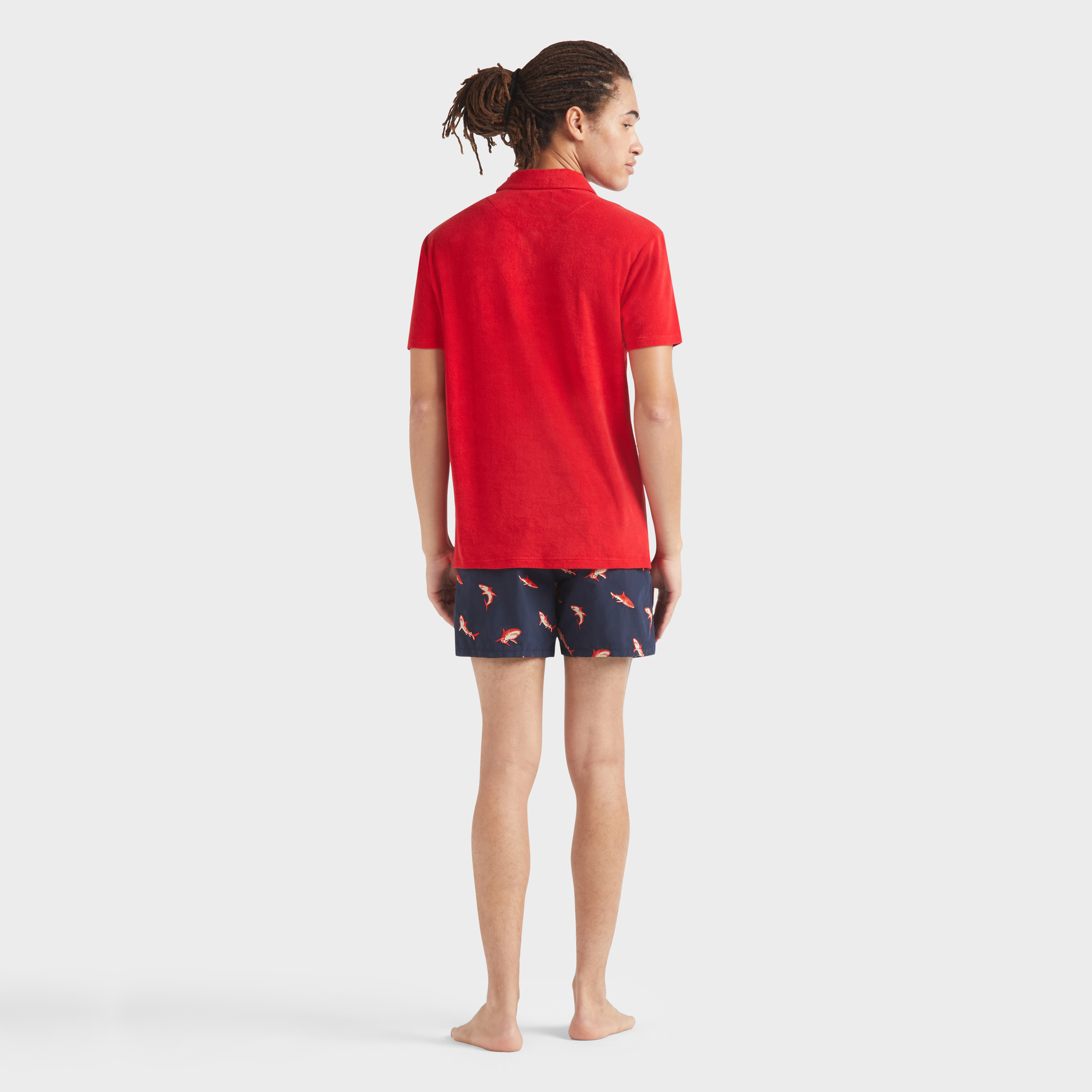 Polo en Coton Éponge Organique Homme Uni