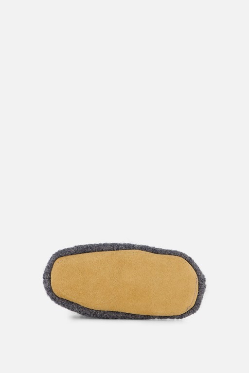 Bergstein cozy baby slofjes grijs