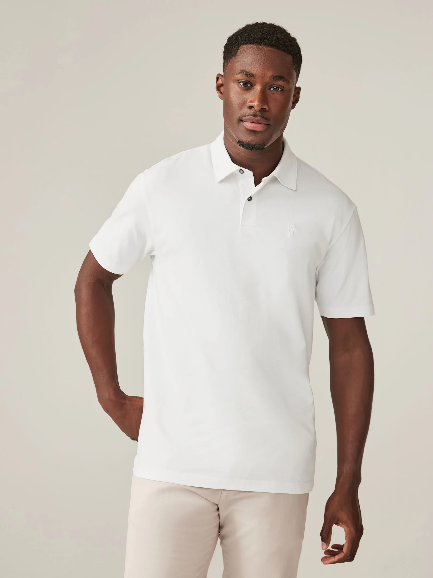 Blauw - Normale Pasvorm - Set van 5 jersey poloshirts met korte mouwen