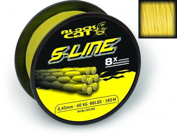 Tresse Black Cat S-Line 0,45mm Yellow 180m