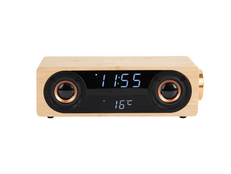 Alarm Clock Classic BT Speaker Radio w. Phone Charger KA6059BK Black