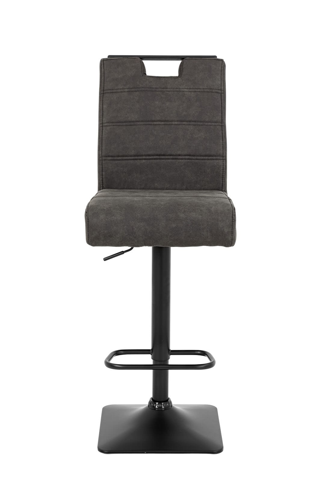 Barhocker Jill Microfaser Vintage Anthrazit 43x128x60 cm