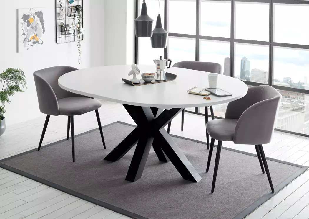 Esstisch mit Auszug Big System Ø 110/150 cm