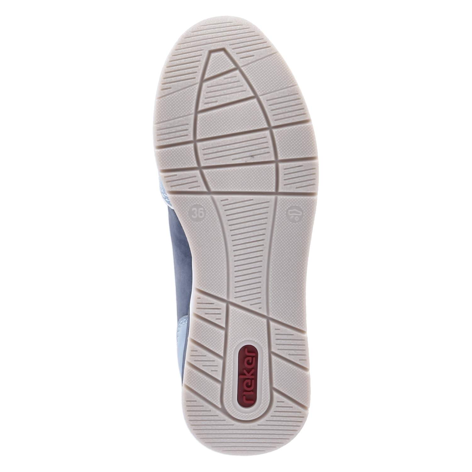 Rieker Slip-On-Sneaker - ciel/weiss/lightblue/reinweiss