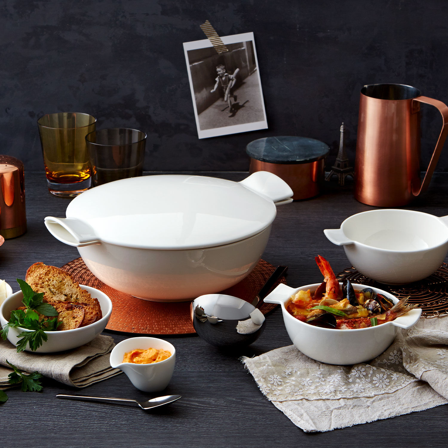 Soup Passion Tureen White, 84.6 oz, Premium Porcelain