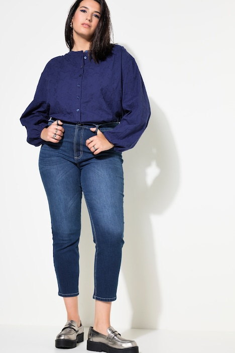 Mom-Jeans, Herztaschen, 5-Pocket