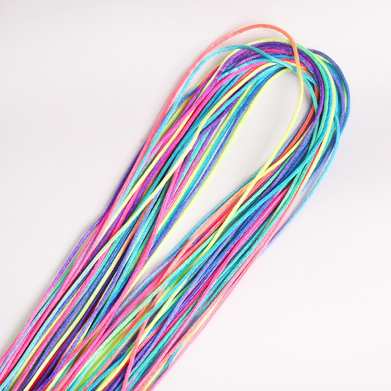 (90cm) Polyester Haar Strähnen Zopf Haarschmuck - Bunt