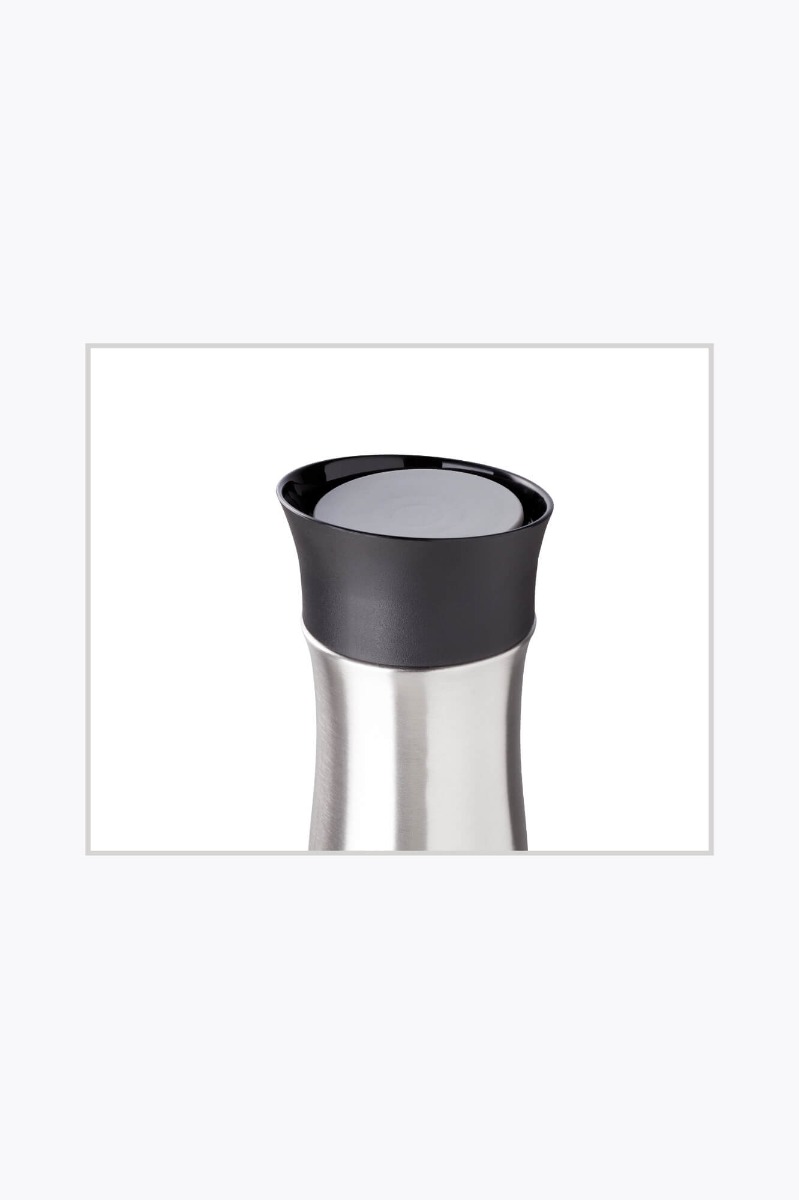 Helios To-Go-Becher Click'N'Drink 0,3l Stahlgrau