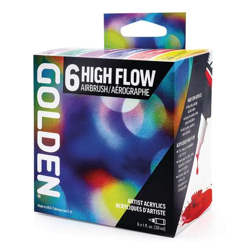 GOLDEN High Flow Acrylfarbe Airbrush-Set