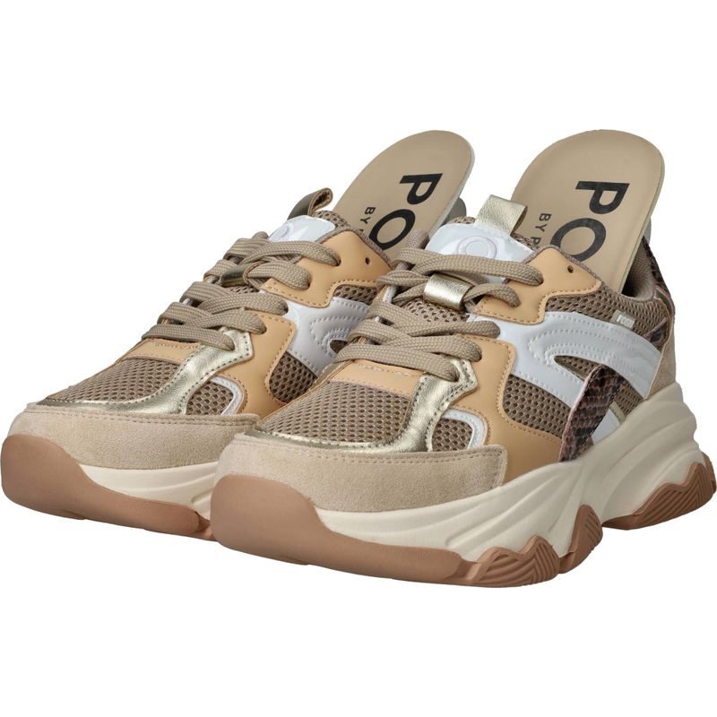 POSH by Poelman Sneakers Beige Dames