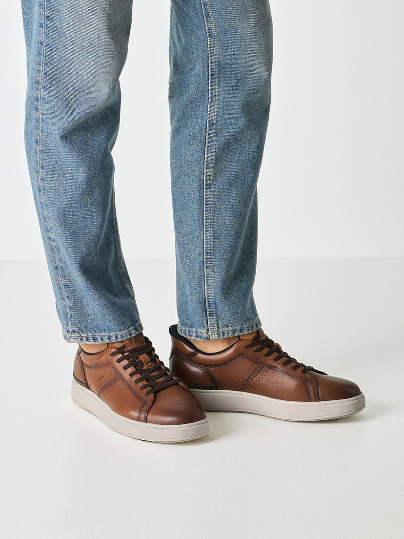 Leren Sneaker - bruin