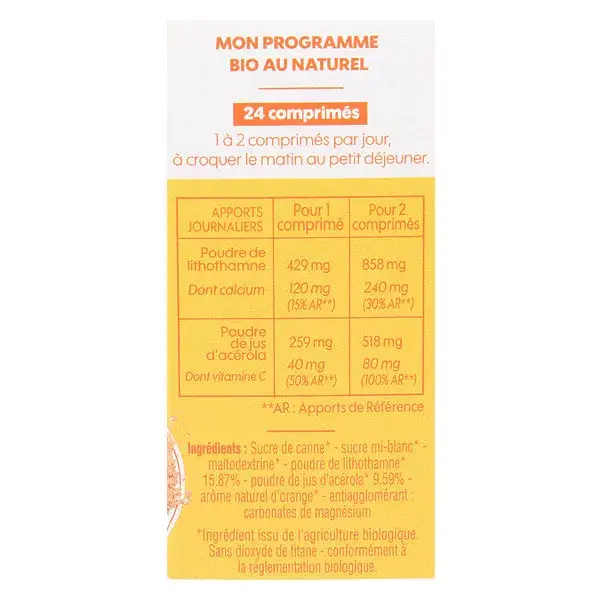 Biosens Vitamine C et Calcium Bio 24 comprimés