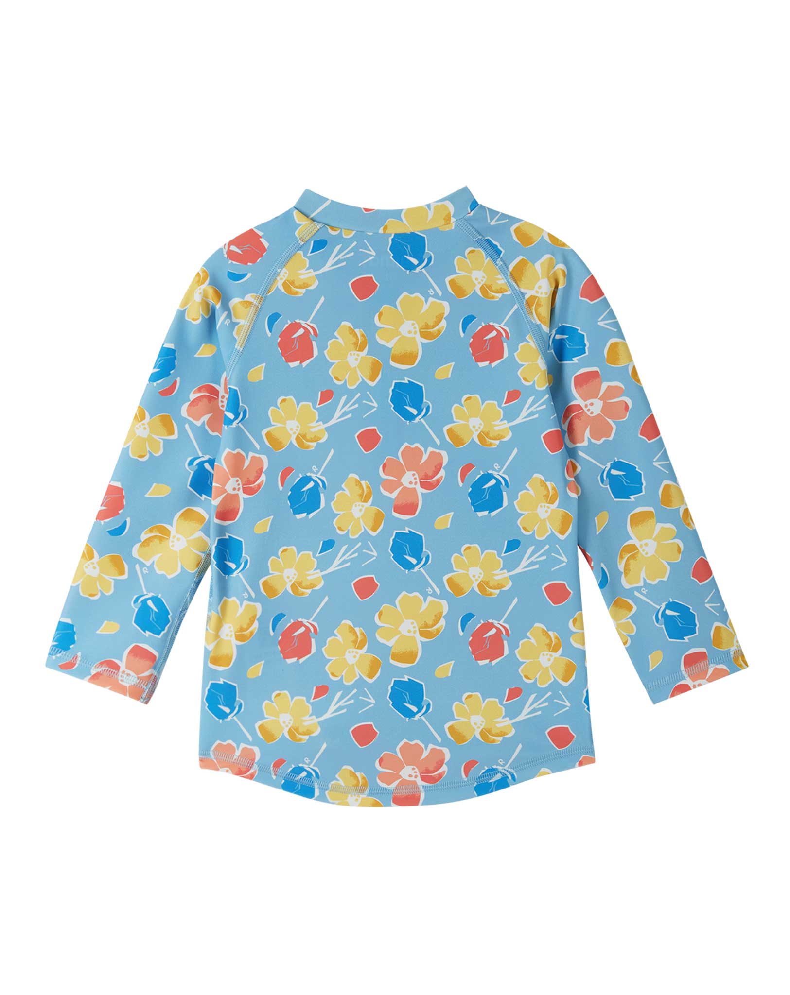 UV-Badeshirt TUVALU BLUMEN in frozen blue