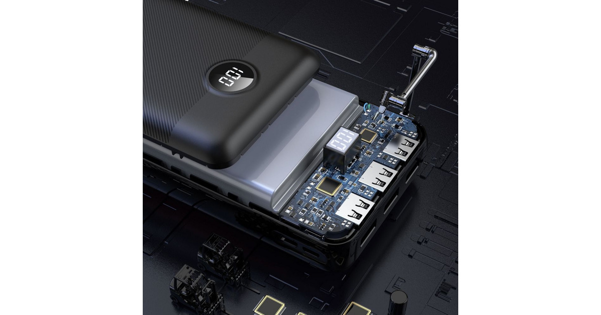 VEGERL30 powerbank 30.000 mAh  (Zwart)