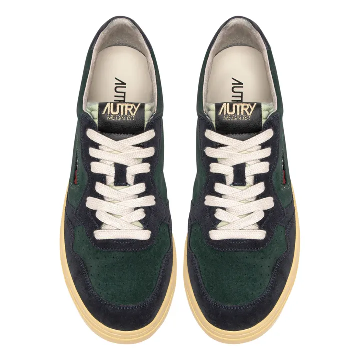 Autry Baskets Medalist Low Suède | Vert foncé