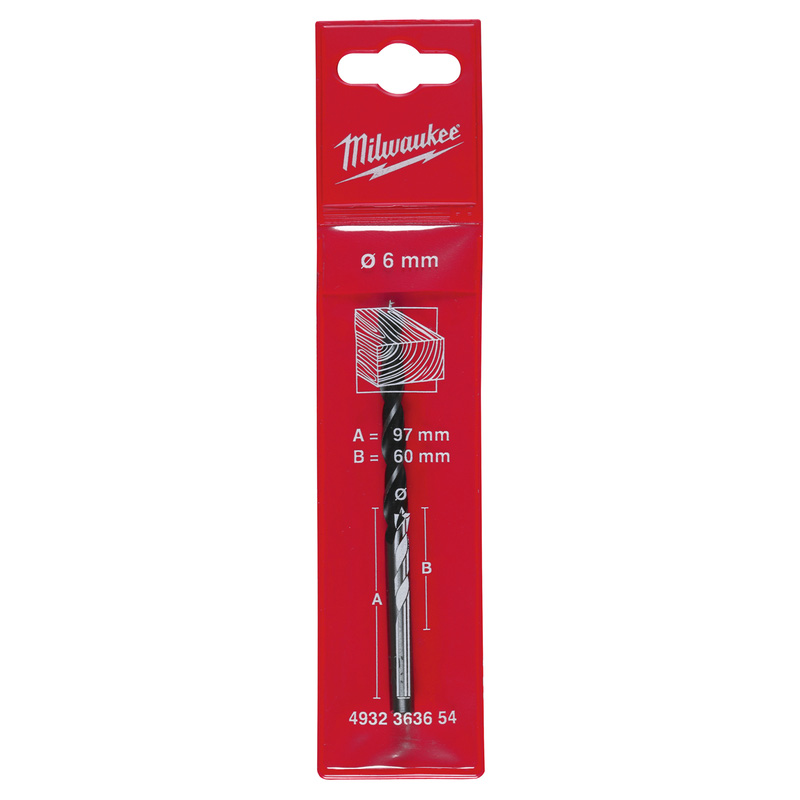 Milwaukee houtboor 6x97mm