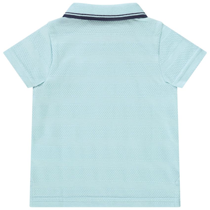 Polo manches courtes print fantaisie pour bébé garçon - Bleu
