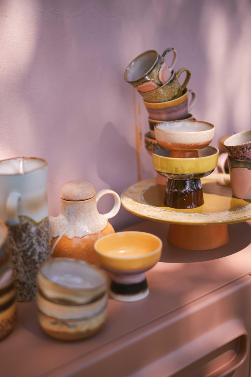 HKliving 70's Ceramic koffiepot afternoon