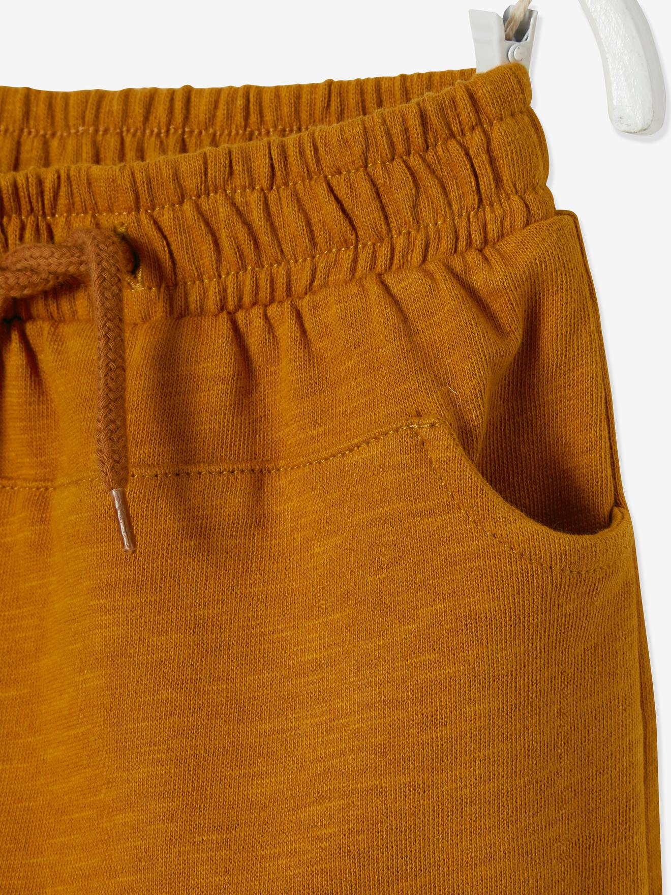 Calça de lã lisa bege claro para bebê menino