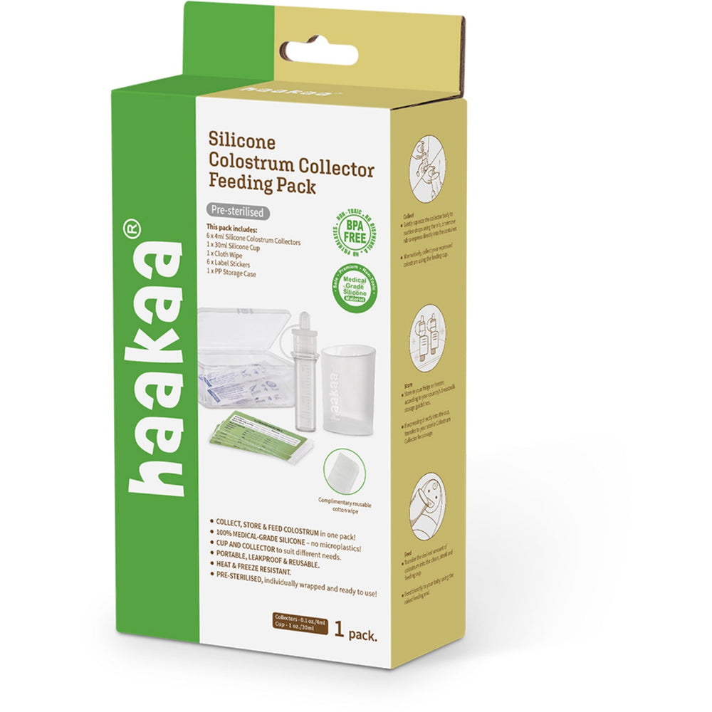 Køb Haakaa Clear Colostrum Collector 6-Pak Inkl. Silikone Kop