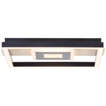 Brilliant plafondlamp Baldo 24w 2600 lm zwart/hout