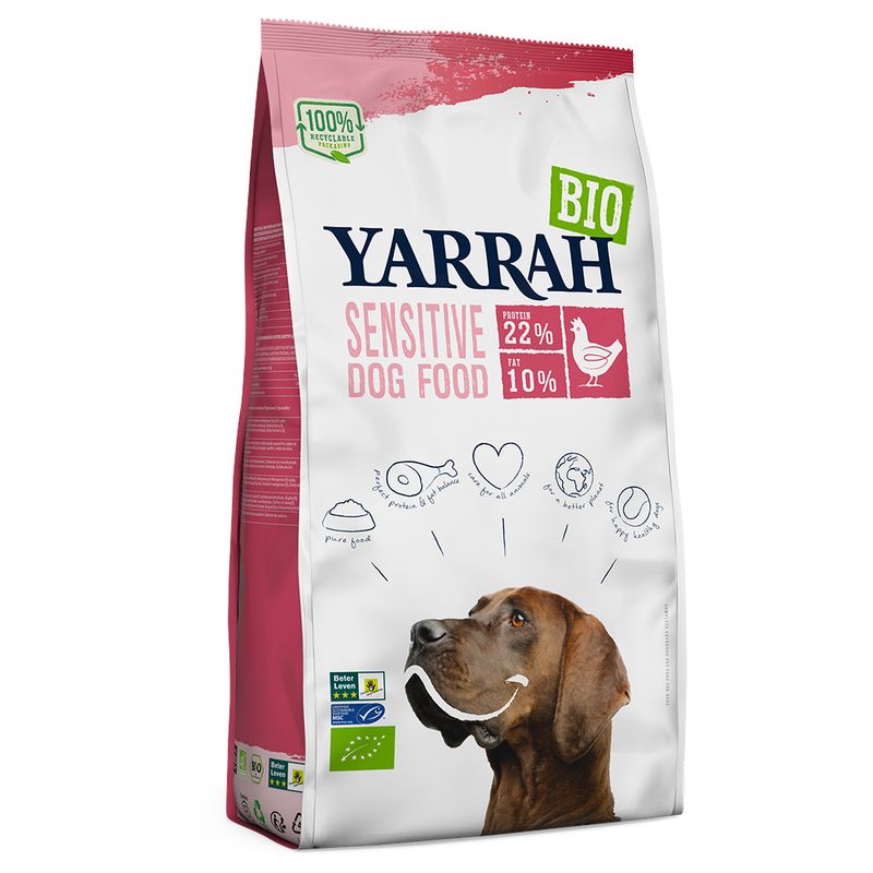 Yarrah Bio Sensitive, poulet & riz bio
