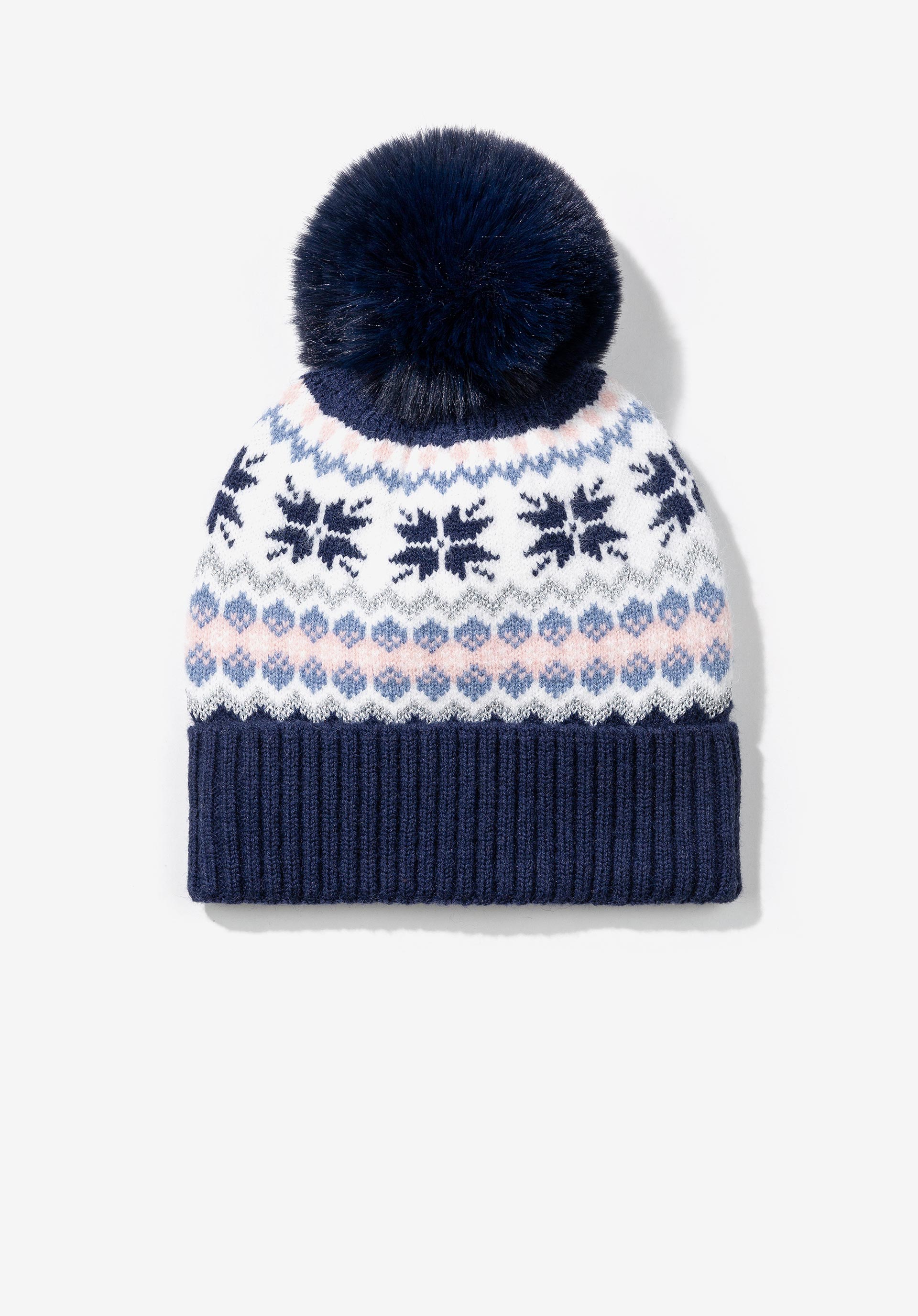 Gorro Estampado com Pompom