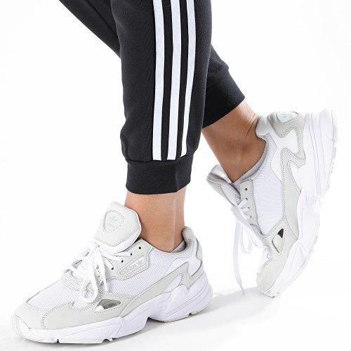 Pantalon Jogging Slim Femme A Bandes GD2255 Noir