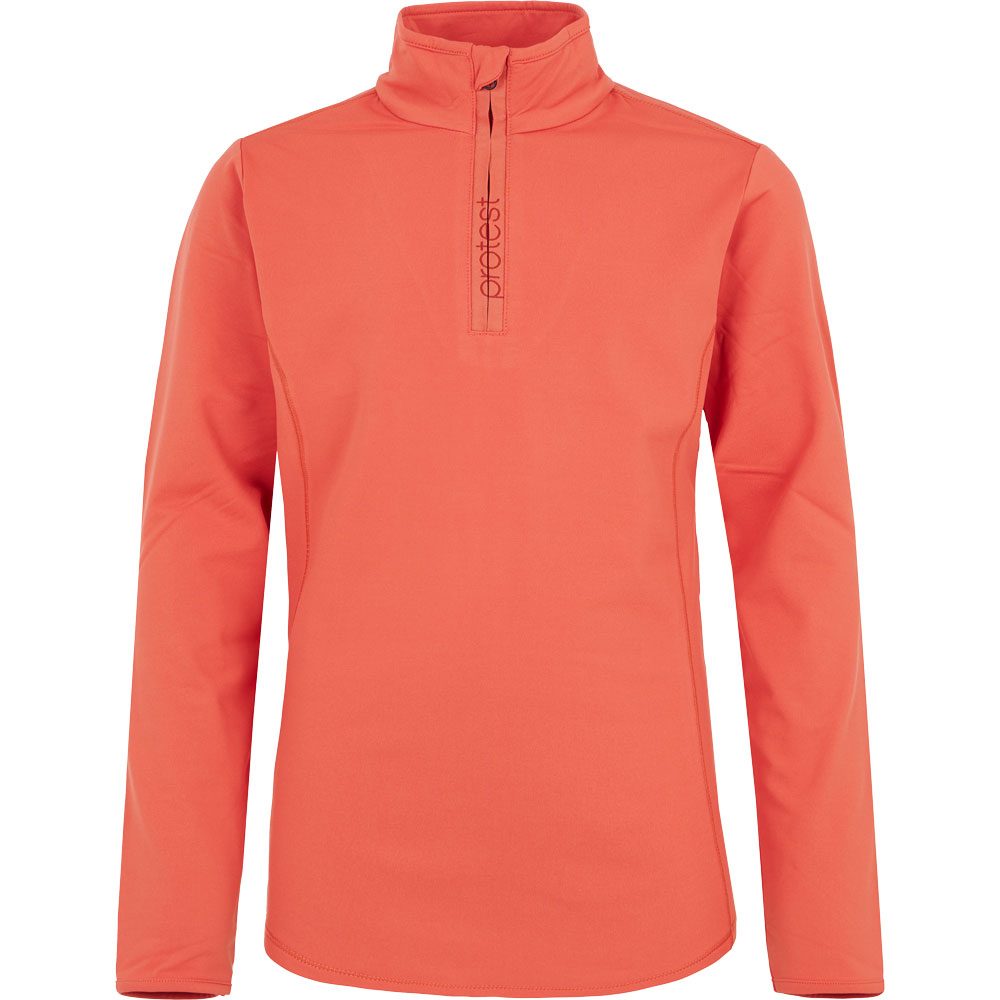 Protest Fabrizoy Jr 1/4 Zip Skipullover Mädchen tosca red