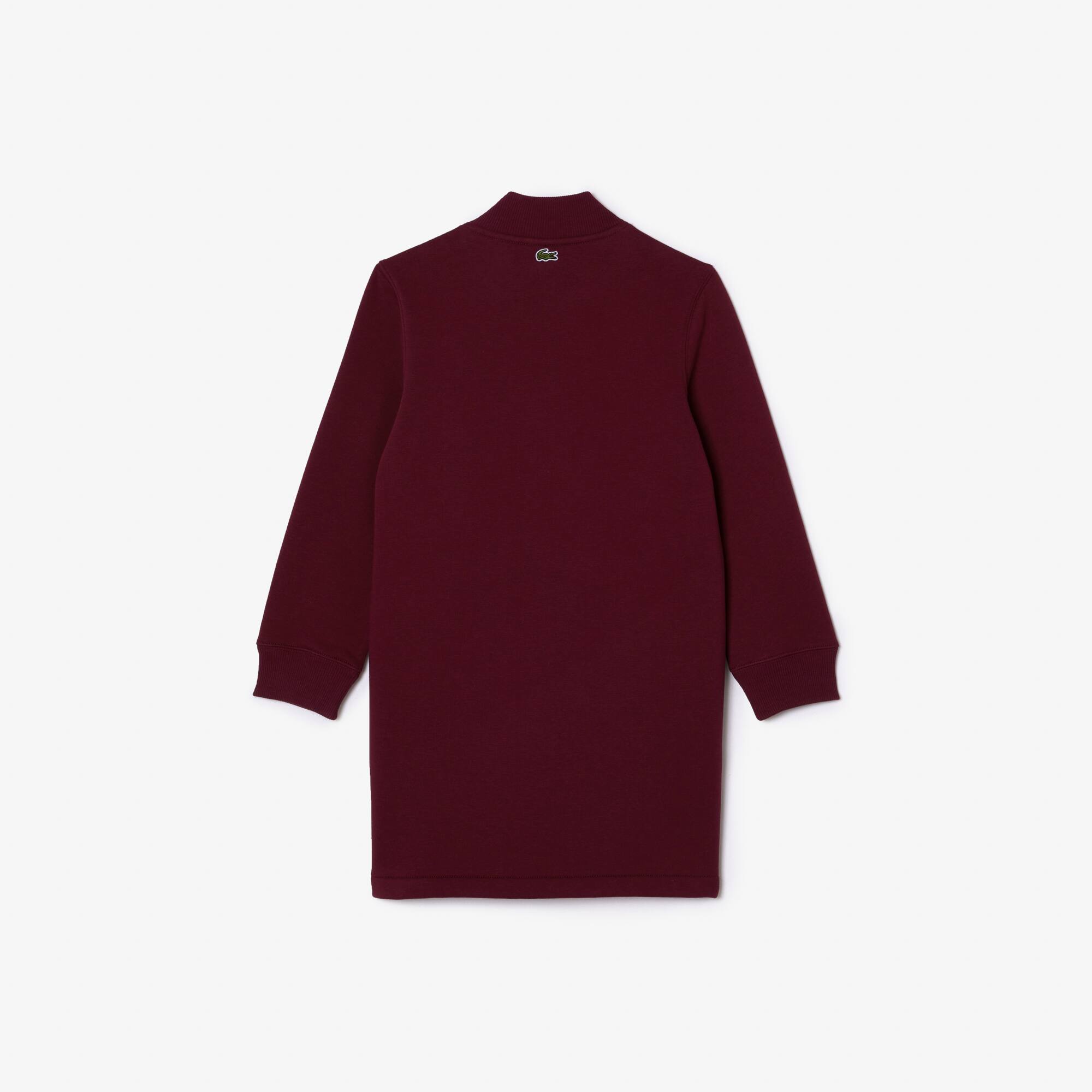 Sweatshirtkleid aus bedruckter Baumwolle Hosen & Kleider - Rot - Lacoste - Mädchen