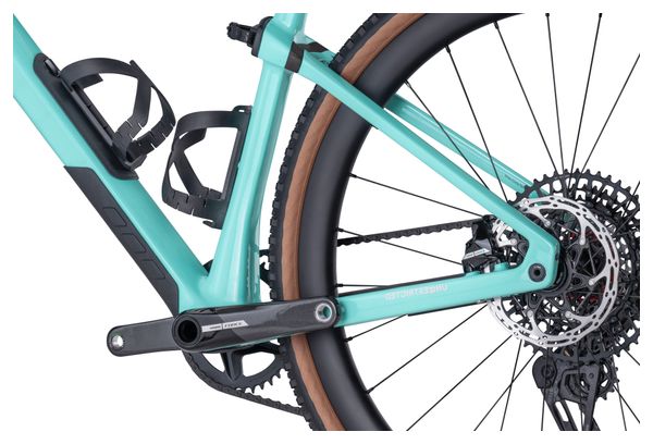 Vélo de Gravel BMC URS 01 Three Sram Force eTap AXS / X0 Eagle AXS 12V 700 mm Bleu Vert Minty Aqua 2024