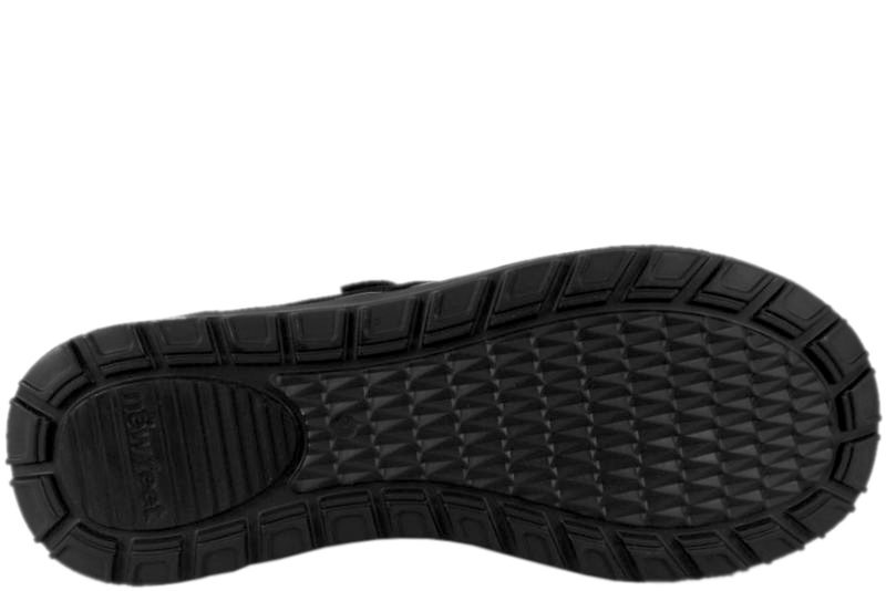 NEW FEET SORT RUSKIND/GLAT SKIND STØVLE